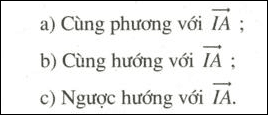 Giai bai 1 Trang 91 SGK Toan Hinh hoc lop 11 - De bai