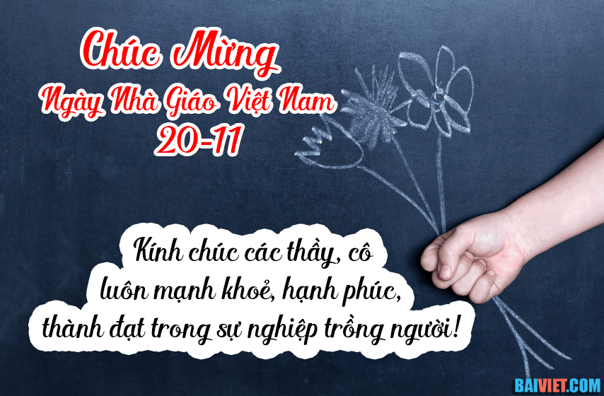 Loi chuc 20/11 - Ngay nha giao Viet Nam ngan gon y nghia cho thay co - Hinh 10