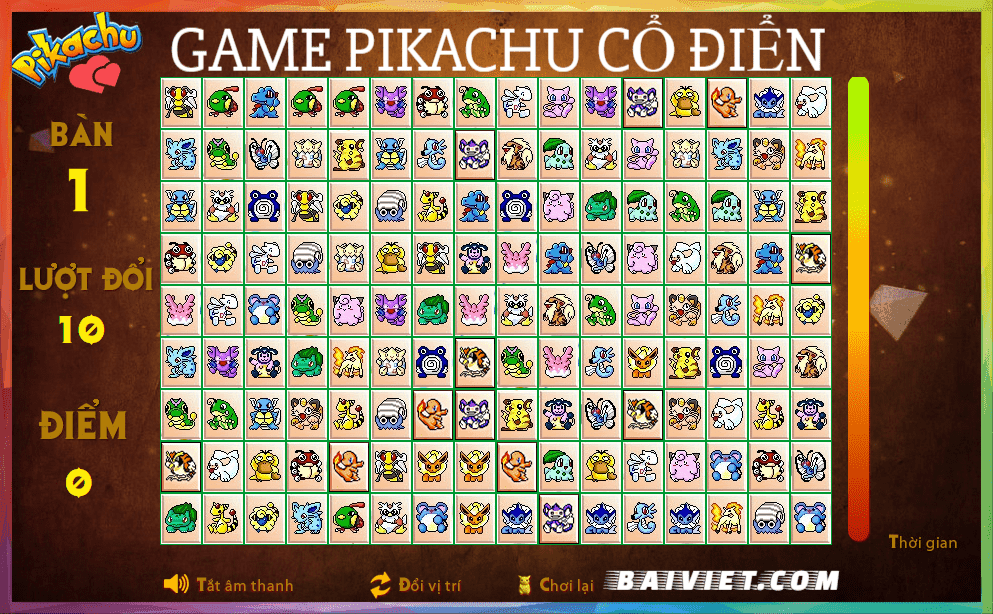 Pikachu - Game pikachu cổ điển