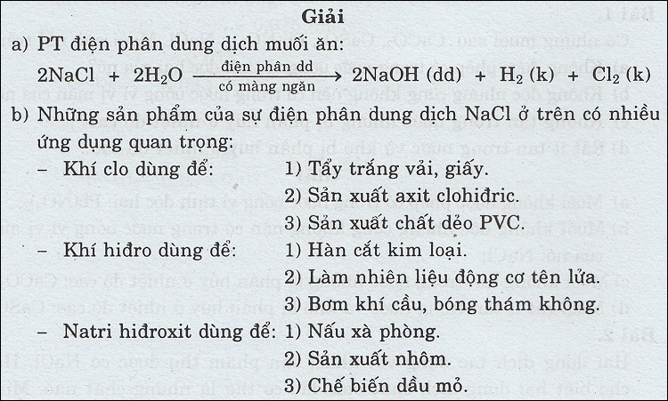 Giai bai 3 Trang 36 SGK Hoa hoc lop 9 – Loi giai
