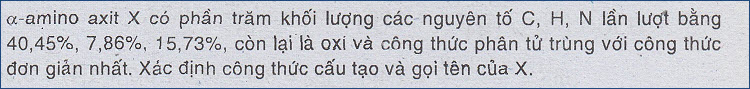 Giai bai 3 Trang 48 SGK Hoa hoc lop 12 - De bai